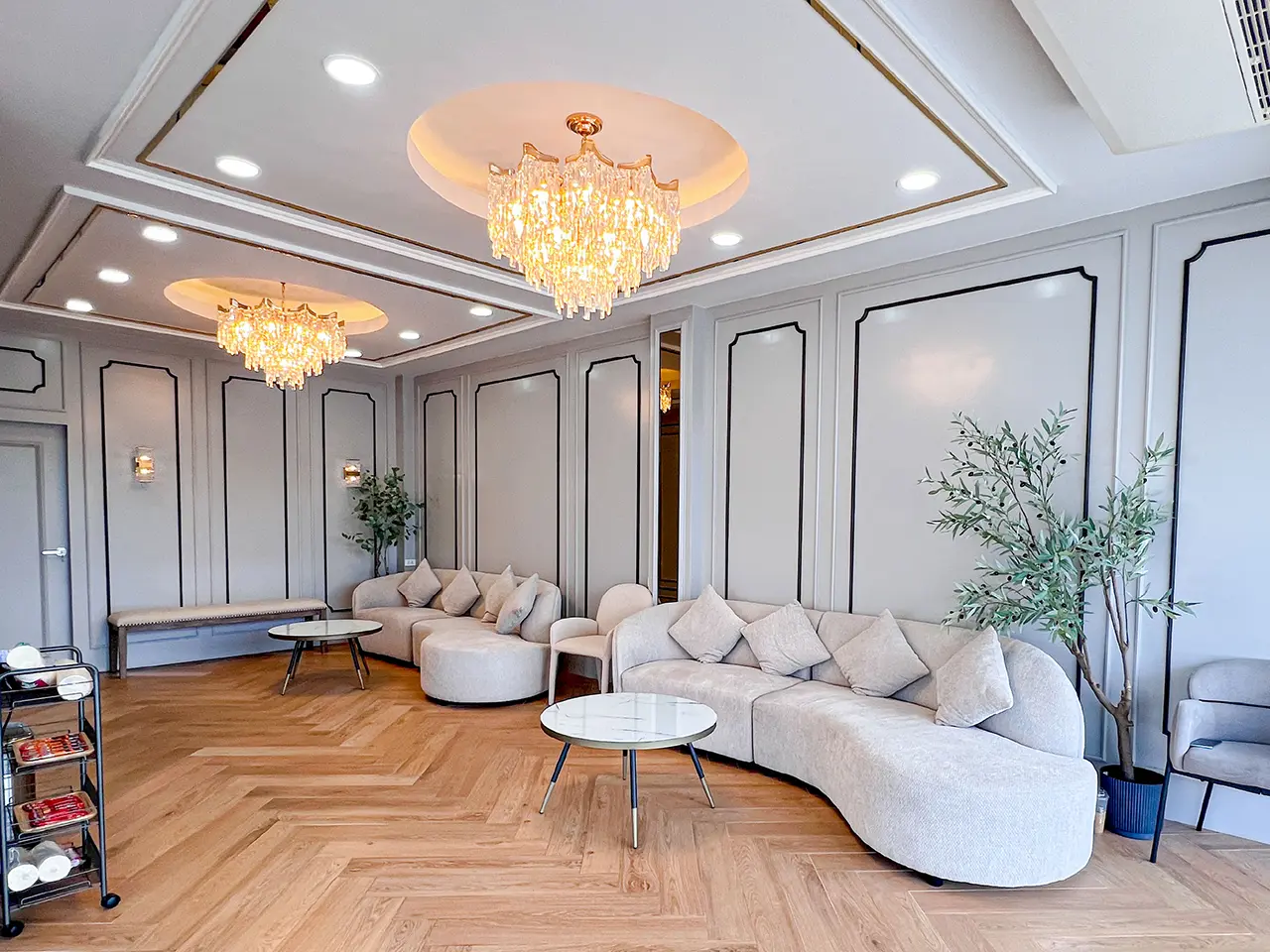 Reception area at Dr. PAUL Hair Clinic, Thailand's leading hair transplant clinic