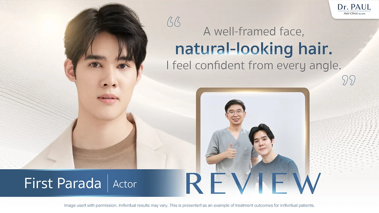 Thai Male Celebs Hair Transplant Review — First Parada
